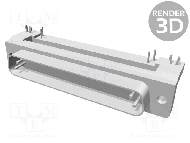 D-Sub; PIN: 37; socket; male; PCB snap-in; angled 90°; THT; UNC4-40