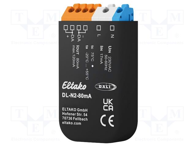 Power supply: switching; DALI 2; plaster embedded; 120÷240VAC