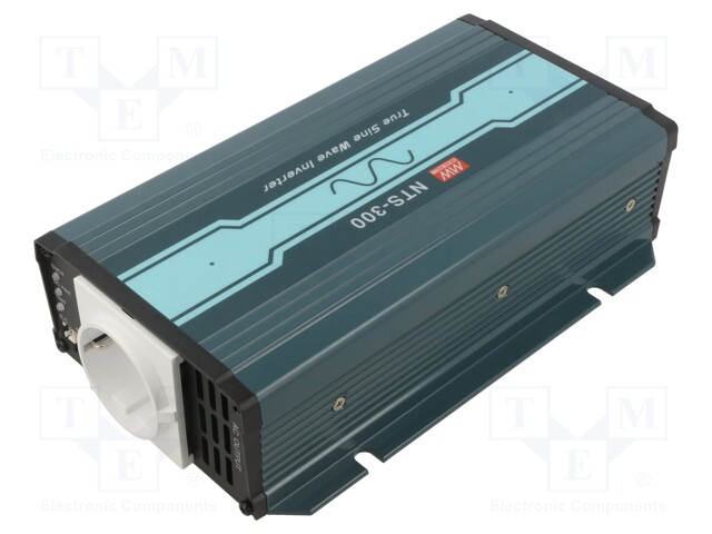 Converter: DC/AC; 300W; Uout: 230VAC; 40÷66VDC; Out: EU,mains 230V