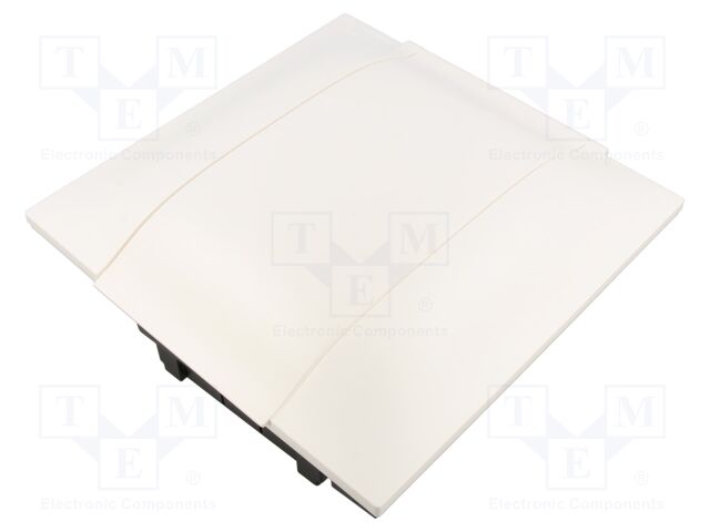 Enclosure: for modular components; IP40; plaster embedded; white