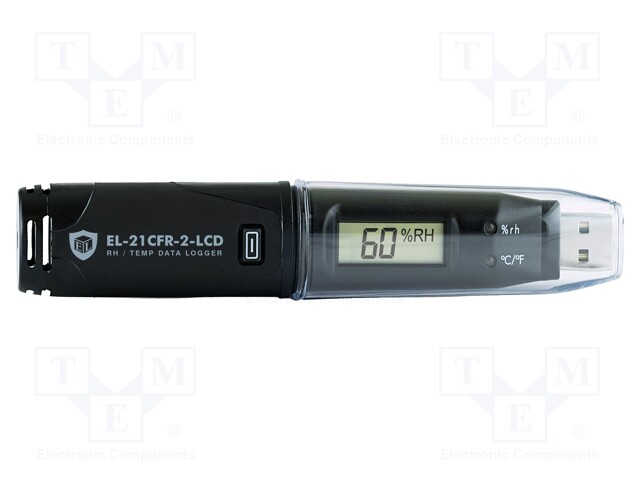 Data logger; temperature,humidity; ±0,55°C; ±2.25%; Resol: 0.5°C