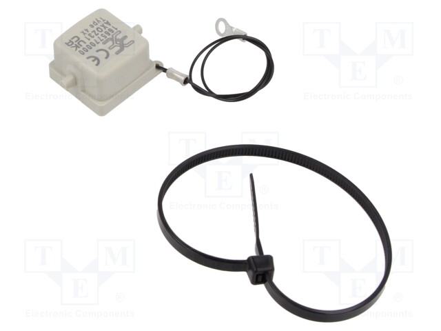 Protection cover; size 1; for latch; IP65; -40÷125°C; HDC