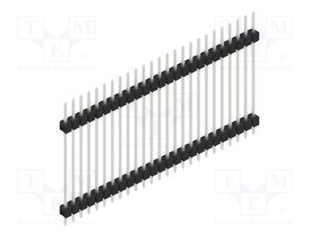 Connector: pin strips; pin header; male; PIN: 25; 2.54mm; THT; 1x25