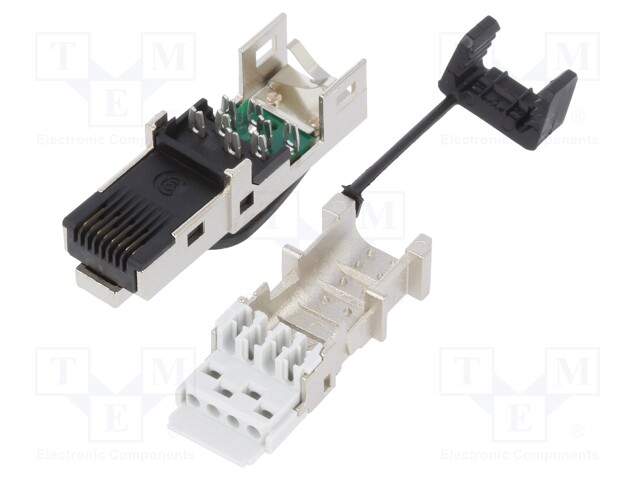 Plug; RJ45; PIN: 8; Cat: 6a,Class EA; shielded; gold-plated; IP20