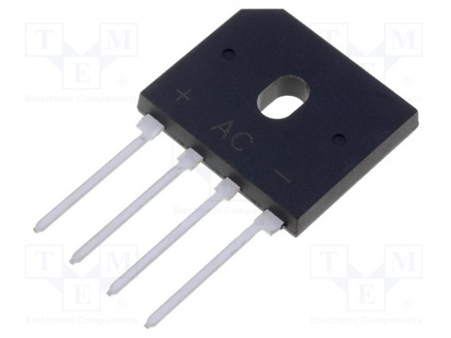 Single-phase bridge rectifier; Urmax:400V; If:8A; Ifsm:200A; GBU