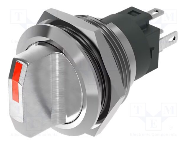 Switch: rotary; Pos: 2; SPDT; 0.5A/220VAC; 0.7A/24VDC; on panel