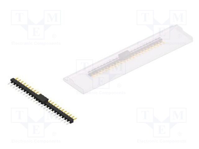 Connector: pin strips; pin header; male; PIN: 24; 2.54mm; SMT; 1x24