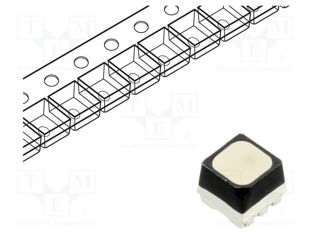 LED; RGB; SMD; 2727; 2.8x2.7x2.45mm; 120°; 20/15/10mA; Front: flat