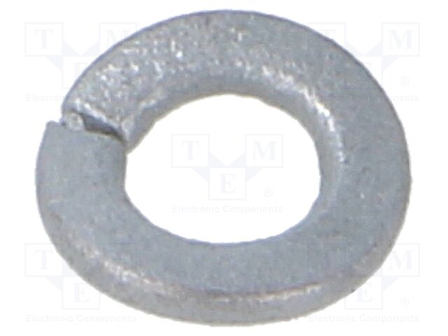 Washer; spring; M3; D=6.2mm; h=1.1mm; steel; Plating: zinc; DIN 128A