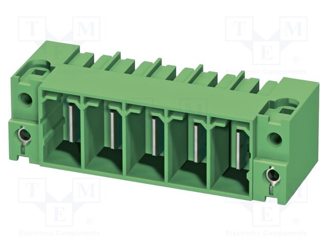 PCB headers, nominal cross section: 35 mm?, color: green, no