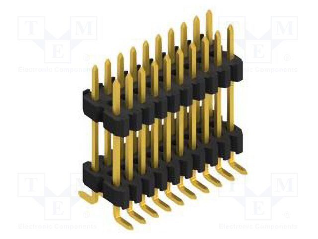 Connector: pin strips; pin header; male; PIN: 20; 1.27mm; SMT; 2x10