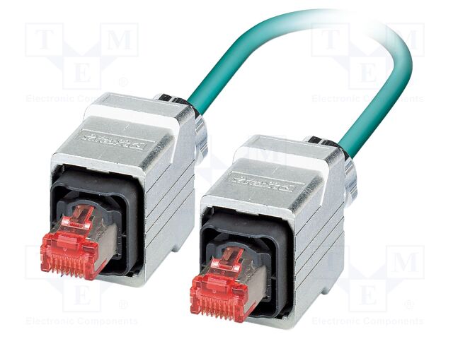 Patch cord; SF/UTP; Cat 5; RJ45 plug,both sides; stranded; Cu; 2m