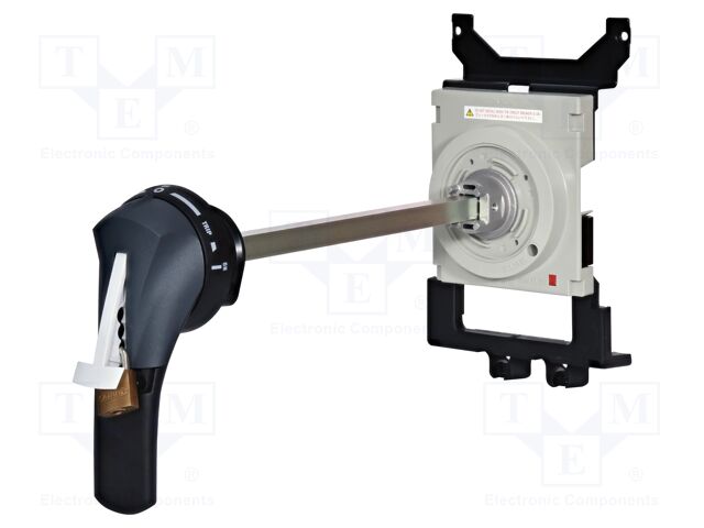 Door handle; outside; black; Additional functions: key lock