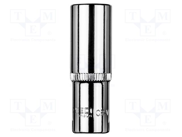 Socket; 6-angles,socket spanner; HEX 12mm; 1/4"; long