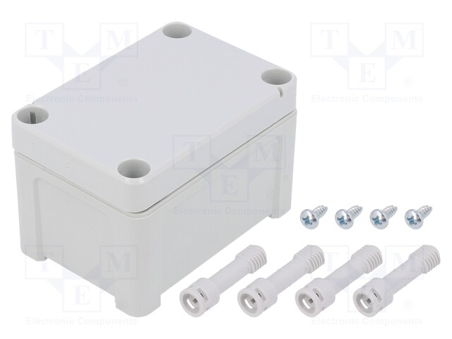 Enclosure: multipurpose; X: 65mm; Y: 95mm; Z: 60mm; TEMPO; grey; IP65