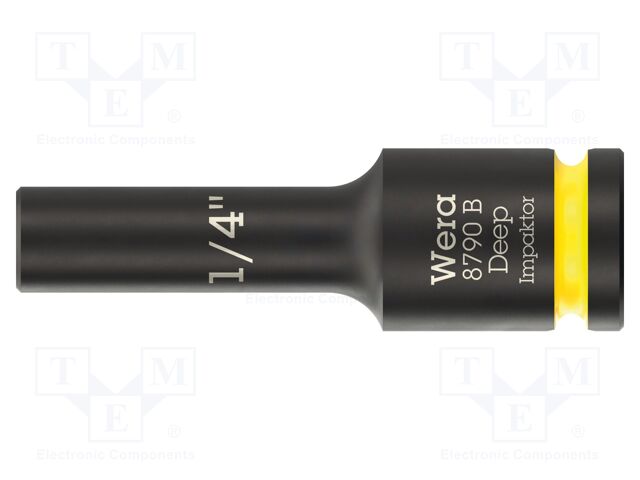 Socket; 6-angles,inch,socket spanner,impact; HEX 1/4"; 3/8"