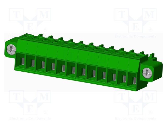 Connector: pluggable terminal block; plug; female; straight; 10A