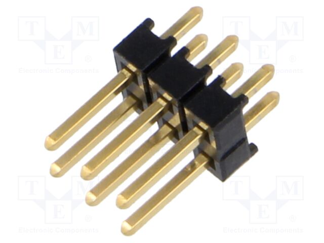 Connector: pin strips; pin header; male; PIN: 6; straight; 2.54mm