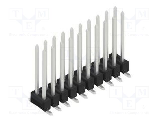 Connector: pin strips; pin header; male; PIN: 20; 2.54mm; SMT; 2x10