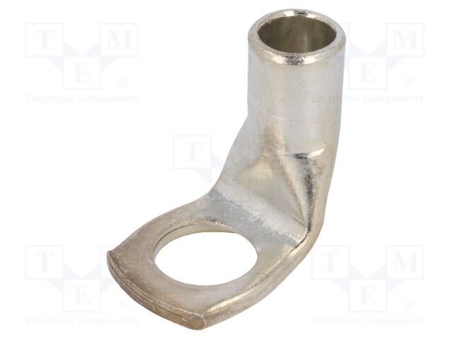 Ring tube terminal; M14; 35÷50mm2; crimped; for cable; angled 90°