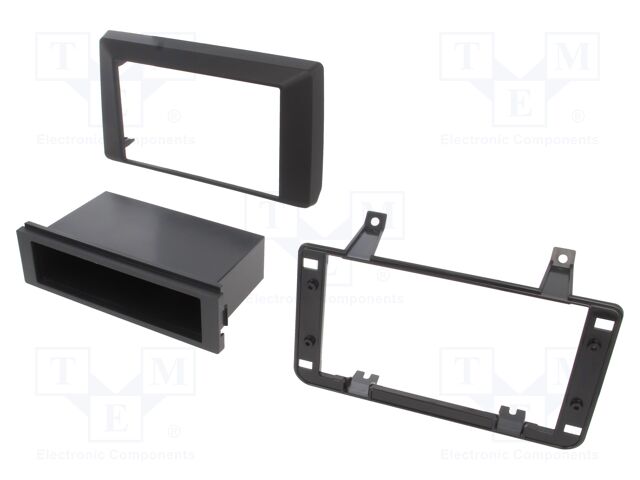 Radio mounting frame; Dacia; 1 DIN; black
