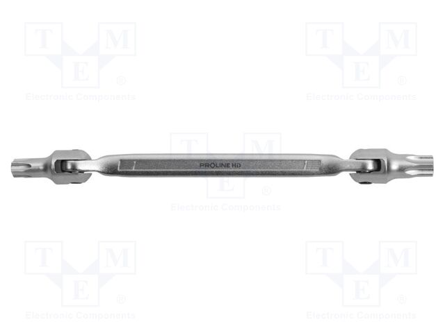 Wrench; Torx®,with joint; TX25,TX27; Chrom-vanadium steel; 220mm