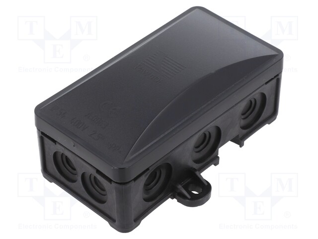 Enclosure: junction box; X: 72mm; Y: 95mm; Z: 40mm; wall mount; IP54