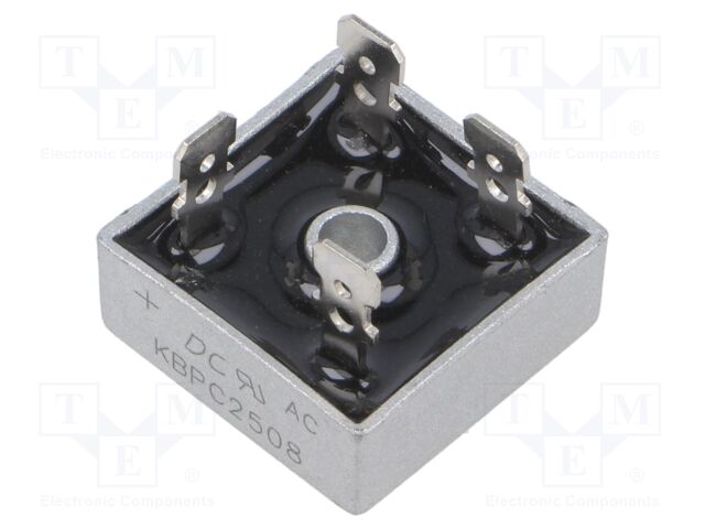 Bridge rectifier: single-phase; Urmax: 800V; If: 25A; Ifsm: 400A