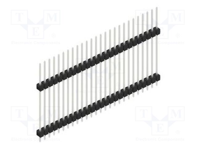 Connector: pin strips; pin header; male; PIN: 26; 2.54mm; THT; 1x26