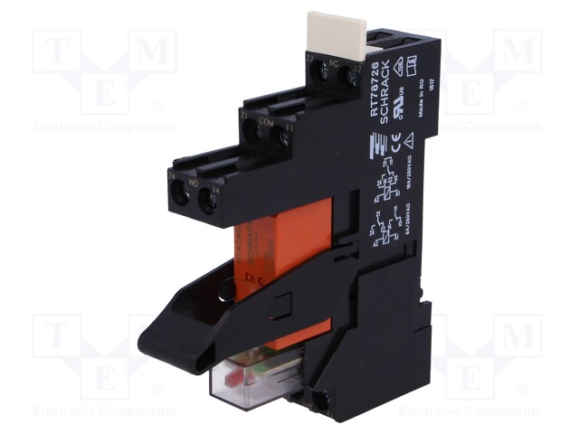 Relay: interface; DPDT; Ucoil: 24VDC; 8A; 8A/250VAC; 8A/30VDC