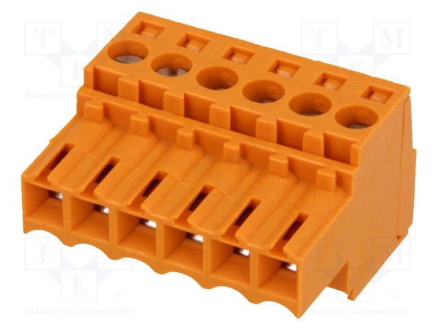 Pluggable terminal block; 3.5mm; ways: 6; straight; plug; female