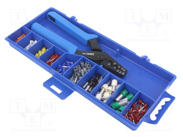 Kit: designed for terminal crimping; 0.5÷16mm2; box
