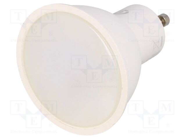 LED lamp; cool white; GU10; 230VAC; 260lm; 3W; 120°; 6400K