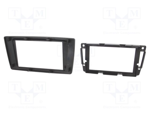 Radio mounting frame; Škoda; 2 DIN; black