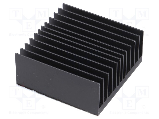 Heatsink: extruded; grilled; black; L: 45mm; W: 45mm; H: 19.5mm
