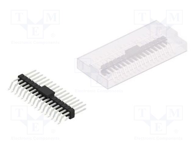 Connector: pin strips; pin header; male; PIN: 32; 2.54mm; SMT; 2x16