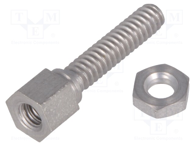 Set of screws for D-Sub; Thread len: 12.7mm; Thread: UNC4-40