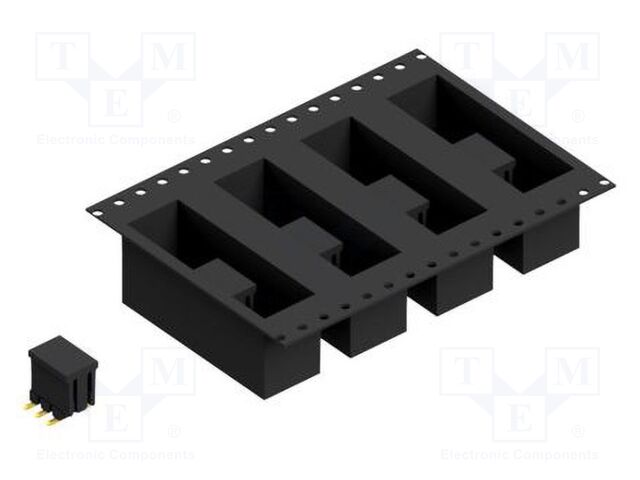 Connector: pin strips; pin header; male; PIN: 6; 2.54mm; SMT; 2x3