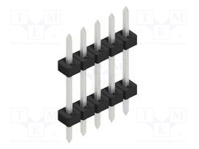 Connector: pin strips; pin header; male; PIN: 5; 2mm; THT; 1x5; 100V