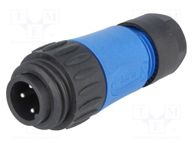 Connector: circular; plug; PIN: 4; male; screw terminal; IP65,IP67