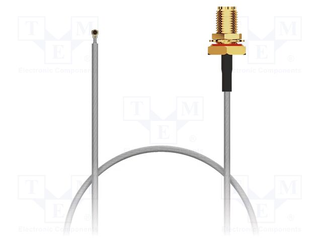 Cable; IPEX MHF 4L,SMA female; black; -40÷85°C; 0÷6GHz; 200mm; 50Ω