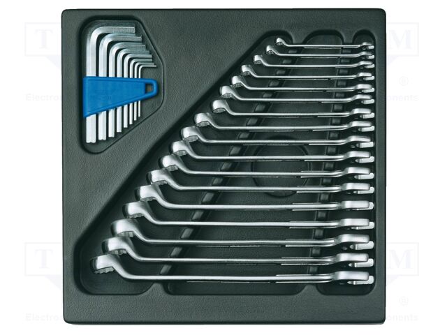 Wrench-set; hex key,combination spanner