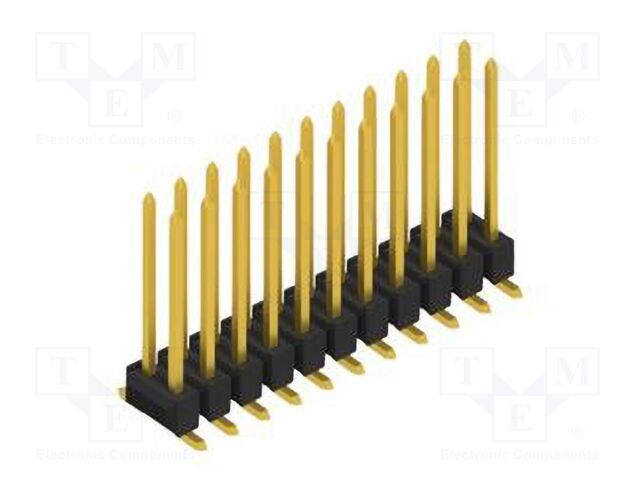 Connector: pin strips; pin header; male; PIN: 22; 2.54mm; SMT; 2x11