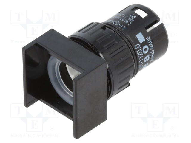 Switch: body; Stabl.pos: 1; 16mm; IP65; Pushbutton: square; Pos: 2