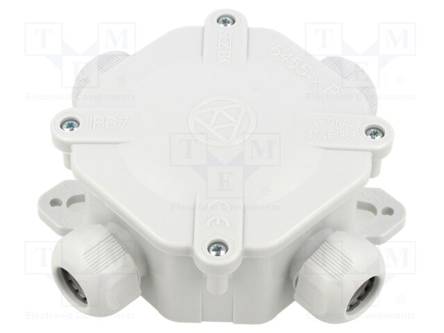 Enclosure: junction box; X: 125mm; Y: 45mm; Z: 125mm; wall mount