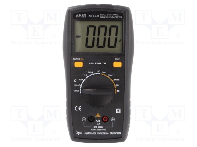 CR meter; LCD (1999),with a backlit; 2n/200n/2u/20u/200u/500uF