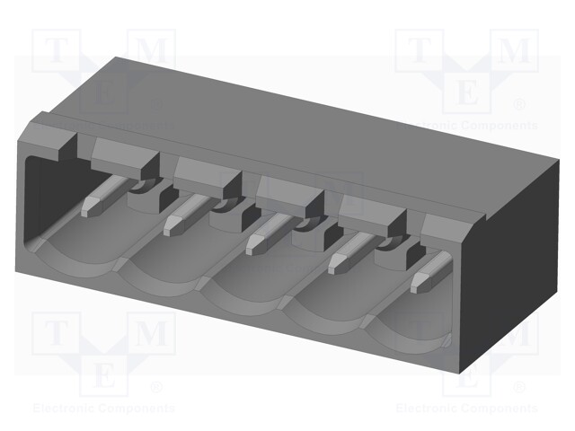 Connector: pluggable terminal block; socket; male; on PCBs