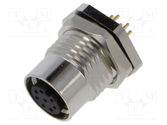 Connector: M12; socket; male; straight; PIN: 8; 30V; 1.5A; IP67