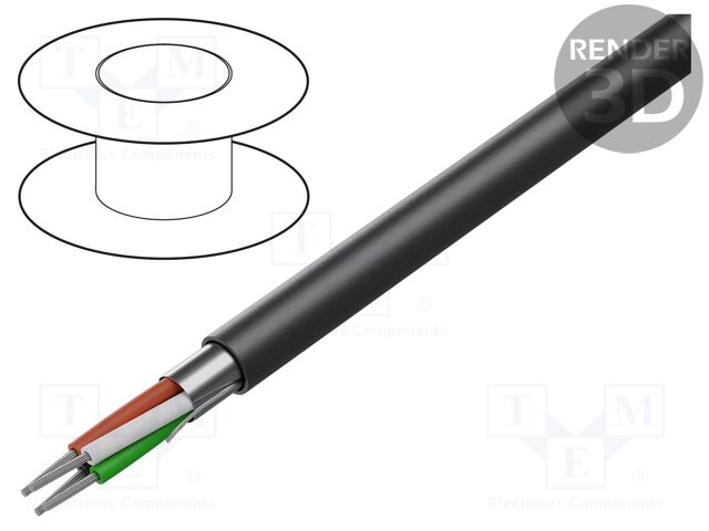 Wire; Xtra Guard® 2; 4x18AWG; polyurethane thermoplastic TPE-U