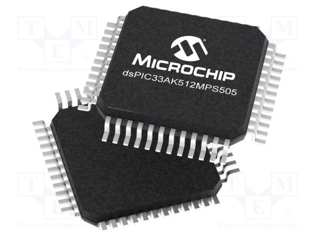 IC: dsPIC microcontroller; 512kB; 64kBSRAM; TQFP48; 3÷3.6VDC